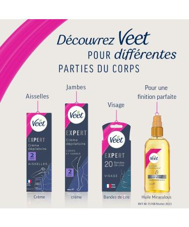 Veet Expert - Set of 3 Depilatory Creams 2 x 50 ml - Jersey (3 x 2 x 50 ml Tubes) - Buy Online on GoSupps.com