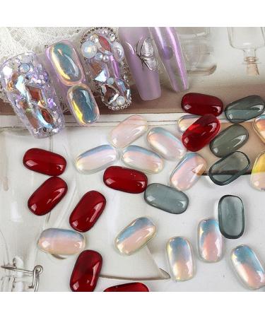Charms DIY Crafts Aurora 3D Red Grey Nail Accessories Rhinestones Resin Nail Art(02) - Buy Online on GoSupps.com