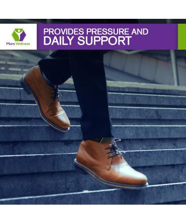 MARS WELLNESS Achilles Tendonitis Support Ankle Brace - Gel Buttress Pad for Plantar Fasciitis Relief - All Day Comfort Small/Medium - Buy Online on GoSupps.com