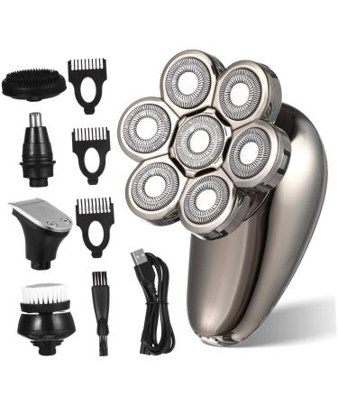 Hemoton Electric Shaver Electric Head Shavers for Men Household Clippers Electric Razor Facial Cleansing Brush Electric Mens Razor Travel Shaver Beard Scissors Digital Display Man Abs