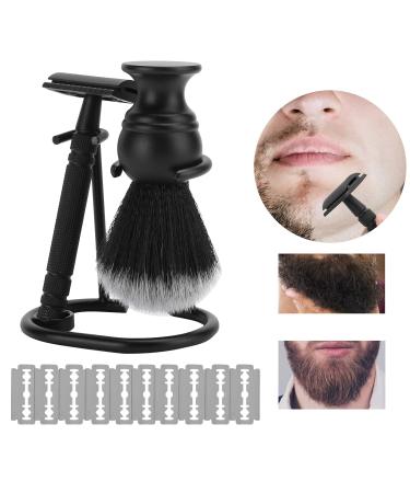 Premium Safety Razor Set with Shaving Brush Metal Stand & Razor Blades - Perfect for Men & Family Use | International Shipping Available - Buy Online on GoSupps.com