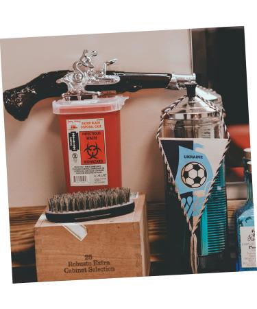 Buy Lurrose 5-Piece Small Travel Storage Container for Razor Blade Disposal - Red Portable Sharp Trash Can - 15.4x9.5cm - Buy Online on GoSupps.com