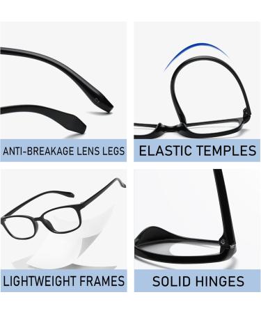 Oniuezky Blue Light Blocking Glasses for Women & Men - Anti-Fatigue TR90 Computer Glasses for Reading & Screen Use - Buy Online on GoSupps.com