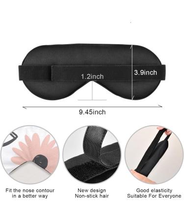 Haskirky Light Blocking Eye Mask Breathable and Adjustable Adult Men and Women Travel on Business Trips Yoga Meditation Light Smooth Comfortable Eye Mask Office Deep Sleep Goodies Boho Eyes - Buy Online on GoSupps.com