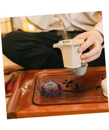 Beaupretty Hand Exercise Plate - Decorative Lotus Wood Tibetan Buddhist Pearls | 3.2x2.7cm Office Charm - Buy Online on GoSupps.com