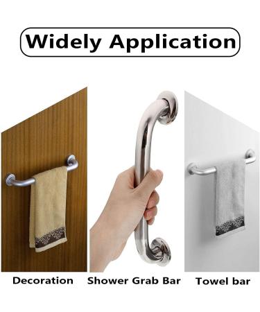 Harrianna 2 Pack Shower Grab Bar Chrome Stainless Steel Bathroom Grab Bar Shower Handle Bath Handle Grab Bars Senior for Bathroom - Handicap Elderly Injury Senior Assist Bath Handle(12 Inch) 12inch - Buy Online on GoSupps.com