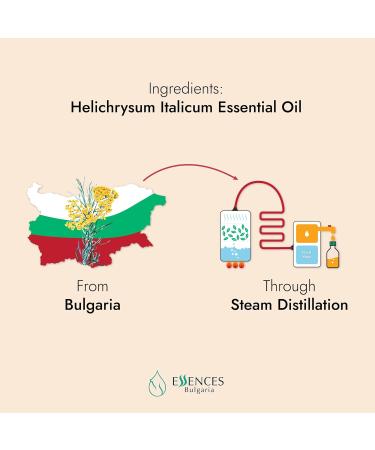 Essences Bulgaria Bio Immortelle Essential Oil 5ml | 100% Natural & Vegan | Undiluted & Bio-Certified | Top Quality Helichrysum Italicum | International Shipping Available - Buy Online on GoSupps.com