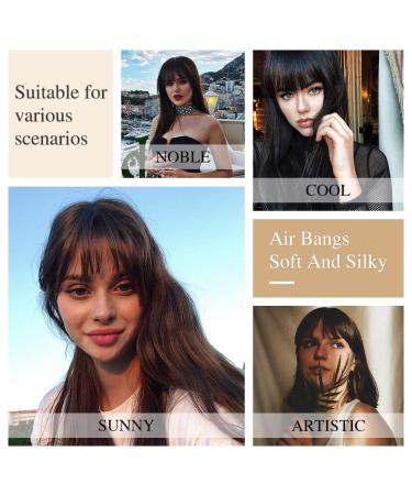 Clip-in Wispy Bangs Hair Extension - Real Human Hair, Ash Blonde Fringe for Women - Buy Online on GoSupps.com