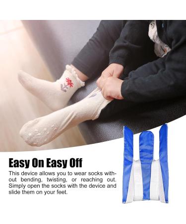 Help Putting on Socks Device | Easy on Sock Aid Tool Stocking Slider Sock Helper - Comfortable Professional Sock Pulling Assist Device for Seniors Pregnant Disabled Pochy Navy Blue - Buy Online on GoSupps.com