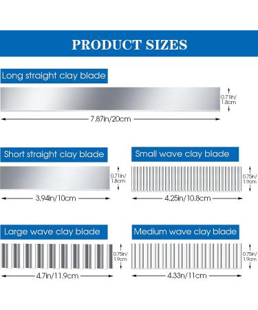 Polymer Clay Cutters - Carbon Steel Blade Clay Slicer for DIY Shaping and Sculpting (Pack of 5) - Buy Online on GoSupps.com