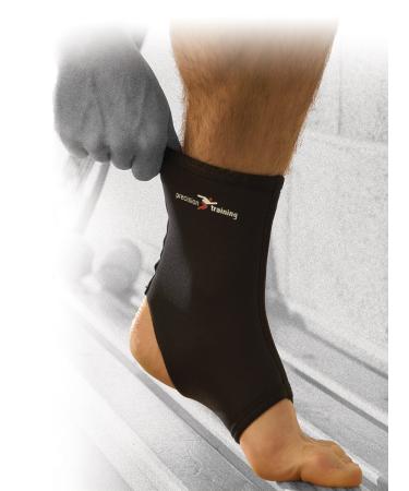 Precision Training Neoprene Ankle Support - Black/Red Small