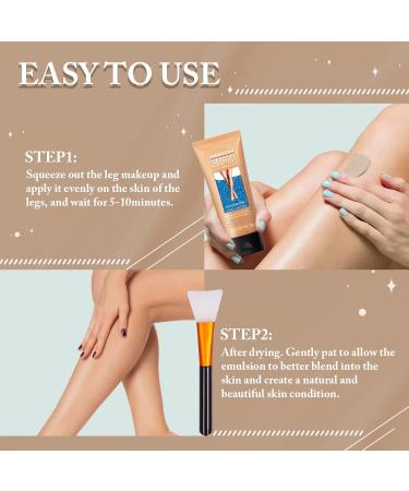  Samkeen Leg Makeup Waterproof 4 Ounce Tattoo Scarves Varicose Veins Leg & Body Covering Cream Medium Shine 4 oz - Buy Online on GoSupps.com