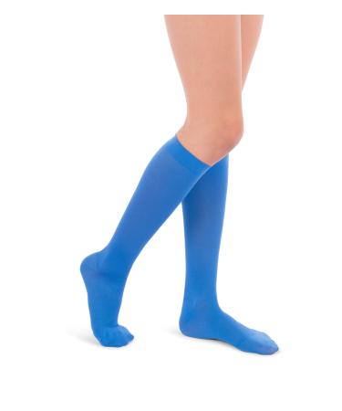 JOMI COMPRESSION Socks Women Collection 15-20mmHg Microfiber 116 Small Blue