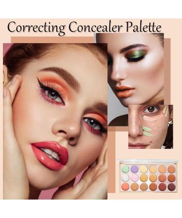 Concealer Contour Palette - Brightening Face Cream 18 Colors | Waterproof Concealer Makeup for Complexion Beauty Palette for Daily Use - Buy Online on GoSupps.com