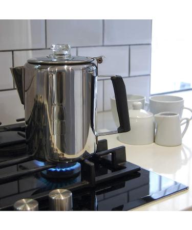 Frog Warrior Camping Coffee Pot - 9 Cup Percolator for Camps, Cabin, and RV Stovetops - Buy Online on GoSupps.com