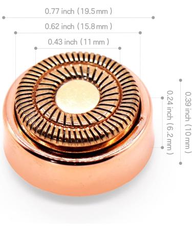 4 Facial Hair Remover Replacement Heads + Cleaning Brush for Women - Flawless Finishing Touch - Buy Online on GoSupps.com