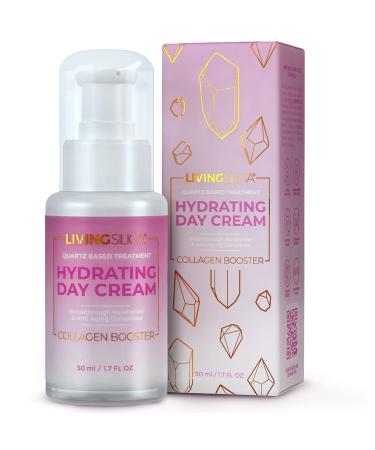 Living Silica Collagen Booster Hydrating Cream | Skin Application and Dermal Absorption | Clinically Proven | Promotes Hydration and Collagen Regeneration | 50 ml.