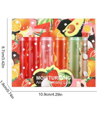 Lip Gloss 6 Lip Gloss Set Fruit Flavored Moisturizing Lipsticks Transparent Lip Plumper Lip Enhancer Roller Ball Lip Oil - Buy Online on GoSupps.com