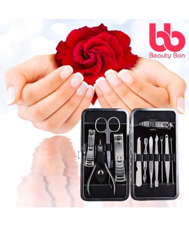manicure set 10/12 (black) - Buy Online on GoSupps.com
