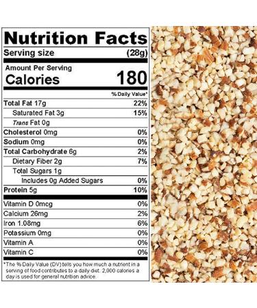 Raw Chopped Filberts/Hazelnuts - Highly Nutritious Vegan Keto Protein Snack | 5 lbs Resealable Bag by Presto Sales LLC - Buy Online on GoSupps.com