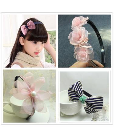 Set of 10 Black Women's DIY Hairbands | Stylish Hair Accessories for Every Occasion - Buy Online on GoSupps.com