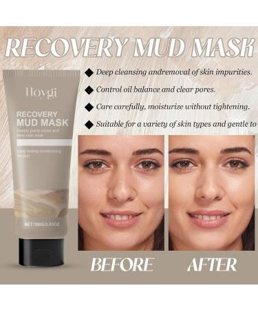 Henjunu Clay Mask Relief Mud Mask Deep Cleansing Lubricating Mask AntiPore & Acne Clay Mask Pore Cleansing Mask for dry and impure skin 100g - Buy Online on GoSupps.com