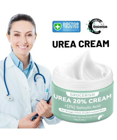 Urea Cream 20% (150g 2 Pack) - Horn Skin Remover Foot & Hand Cream with Hyaluronic Acid Tea Tree Aloe Vera for Deep Moisture & Callus Softening - Buy Online on GoSupps.com