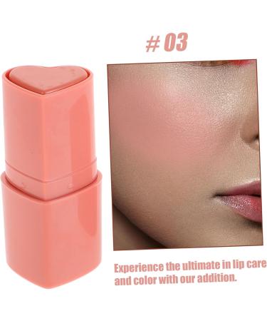  Ipetboom Ipetboom Heart-Shaped Blush Stick Cream Blush for Cheeks and Lips Waterproof Contour and Highlighter Easy to Blend Lightweight Non-Greasy Makeup - Buy Online on GoSupps.com