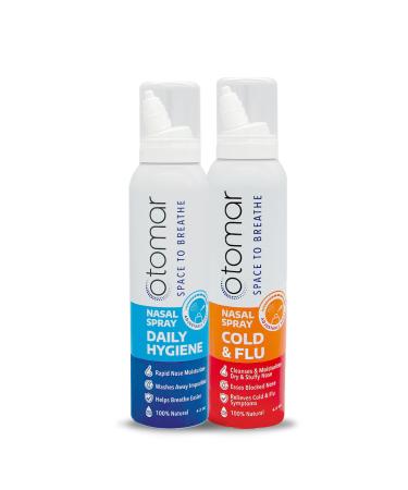 otomar Adults Total Care Nasal Sprays: 1x4.2oz Daily Hygiene + 1x4.2oz Cold & Flu