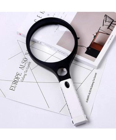 Portable Magnifier Magnifier Handheld with 3 LED Lights Magnifying Lens for Reading Inspection Soldering Needlework Repair Hobby Crafts Making Full of Stars - Buy Online on GoSupps.com