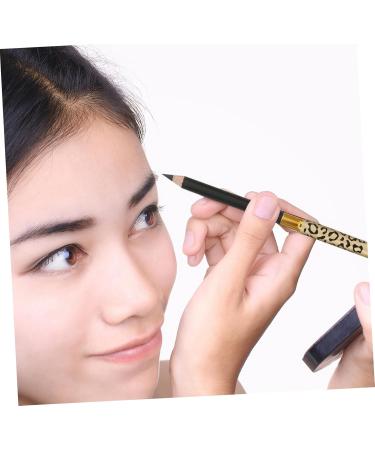 BELLIFFY 2pcs Eyebrow Pencil Brush Gel Black Eyebrow Pencil and Brush Black Eyeliner Pen Puff Eyebrown 1 count (Pack of 1) Black - Buy Online on GoSupps.com