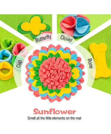 Meilzer Snuffle Mat for Dogs - Interactive Pet Feeding Mat for Small/Medium Breeds - Non-Slip/Durable Dog Puzzle Toy - Encourages Natural Foraging Skills - Pink - Buy Online on GoSupps.com