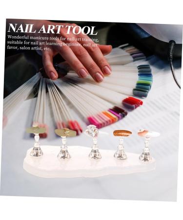 HONMEET 1 Set Nail Stuff for Acrylic Nails Nail Art Kits Nail Stands Nail Holder for Painting Nails Press on Nail Stand Fake Nail Holder Nail Practice Stand Magnet Portable Nail Set - Buy Online on GoSupps.com