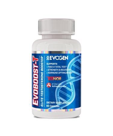 Evogen Evoboost-T Premium Test Booster with Probiotics for Maximum Strength Vitality Hormone Optimization KSM-66 Ashwagandha Tensor Vitamin D Boron Lactobacillus Reuteri Capsules