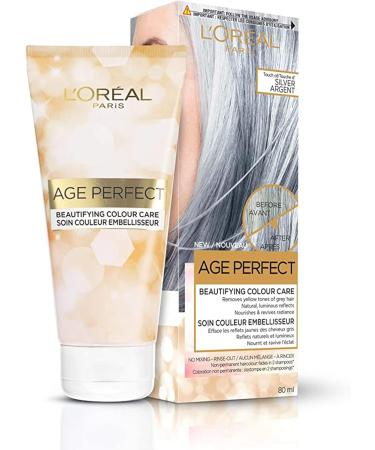 L'Oreal Paris Age Perfect Beautifying Colour Care Temporary Hair Colour Touch Of Silver 1 Ea - Buy Online on GoSupps.com