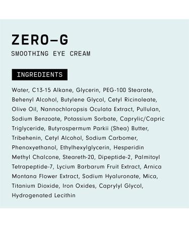 Versed Zero-G Smoothing Eye Cream | Algae Extract, Firming Peptides & Olive Oil | Vegan | 0.5 fl oz - Buy Online on GoSupps.com