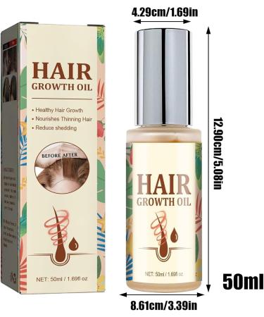  GjnjfdF Natural Hair Growth Oil | 50ml Strengthening and Thickening Natural Hair Oil | Beauty Treatment for Scalp Texturizing Routine Daily Use Blow Drying and Styling - Buy Online on GoSupps.com