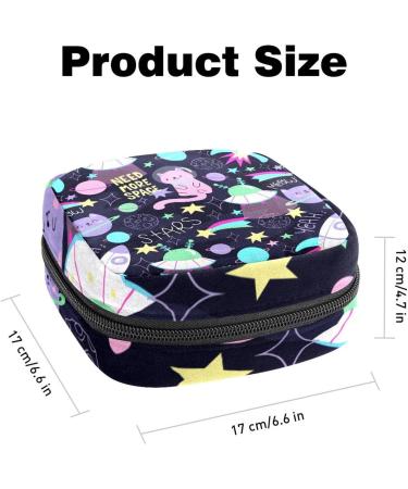 Buy Women's Cartoon Pilot Cat Pattern Storage Pocket Stillpad Keeper - Portable Period Kit Bag for Girls - Buy Online on GoSupps.com