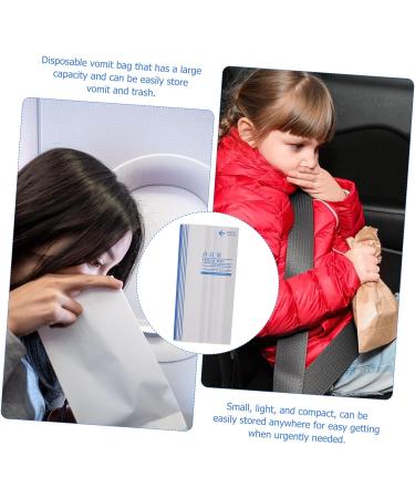 Healeved 100pcs Disposable Car Vomit Bags - Motion Sickness & Nausea Relief - Buy Online on GoSupps.com