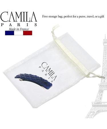 Camila Paris CP3250 Blue Shell French Hair Barrette Clip for Girls - Strong Hold Grip Hair Accessory Made in France - Buy Online on GoSupps.com