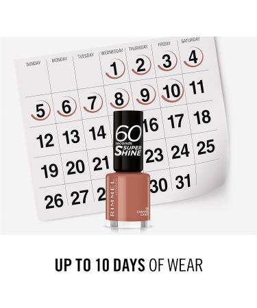 RIMMEL 60 SECONDS 8ML NAIL POLISH CARAMEL CANDY 130 130 Caramel Candy 8 ml (Pack of 1) - Buy Online on GoSupps.com