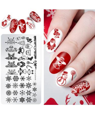 Herbests 5 PCs DIY Nail Art Stamping Set - Christmas & Halloween Steel Plates for Manicure - Perfect Gift for Women & Girls - Buy Online on GoSupps.com