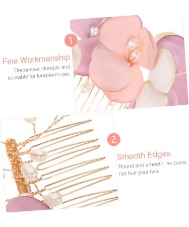 FRCOLOR Headgear for the bride decorative hair combs hair accessories for bridesmaids wedding hair clips for brides flower hair pins made of artificial flowers flower pearl side comb - Buy Online on GoSupps.com