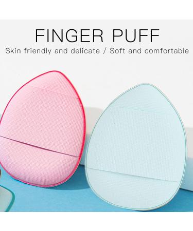 Finger Makeup Puff Finger Powder Puff Finger Makeup Sponge For Foundation Concealer BB Cream Reasonable Shape Wet And Dry Dual Use Portable Design. - Buy Online on GoSupps.com