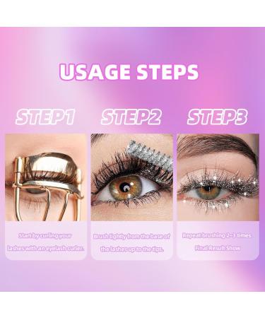 3 Colors Glitter Mascara Eyeshadow - Waterproof Glitter Mascara for Eyelashes Sparkling Diamonds Mascara for Sensitive Eyes Zero Clumps Long Lasting Anti-smudge (3PC 3.2g) - Buy Online on GoSupps.com