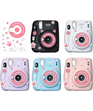 Leonuliy Mini 11 Camera Protective Case with Shoulder Strap and Sticker - Crystal Clear PVC for Fujifilm Instax Mini 11 Instant Camera - Buy Online on GoSupps.com