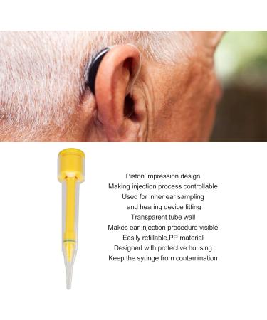 Professional PP Ear Prints Syringe: Refillable & Portable Earmold Injector for Hearing Devices - Buy Online on GoSupps.com