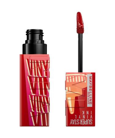 Maybelline New York Super Stay Vinyl Ink Hot Sauce - Encre L vres Liquide Effet Vinyle - Tenue 16H Sans Transfert - Brillance Haute Couleur - Teinte : Salsa - 4 2 ml