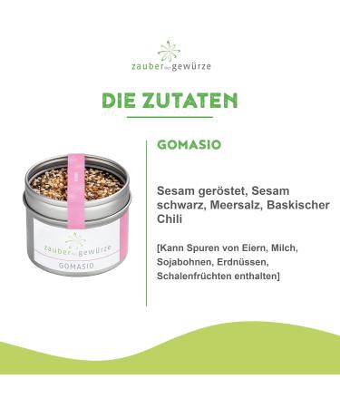 Magic of Spices Gomasio | Sesame Salt & Sea Salt Seasoning Mix for Soups Sushi & Salads - 70g - Buy Online on GoSupps.com