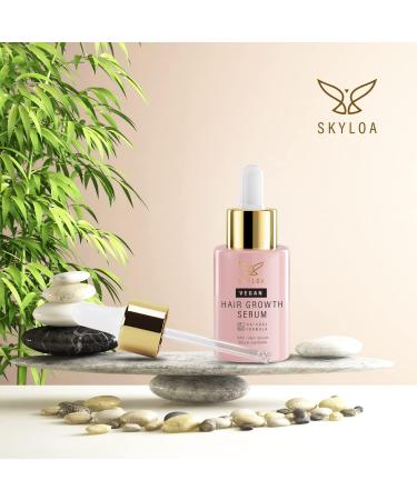 Veganic Hair Growth Serum - Natural Oil for Men & Women | Effective Hair Regrowth Treatment | 30ml Thinning Hair Solution - Buy Online on GoSupps.com